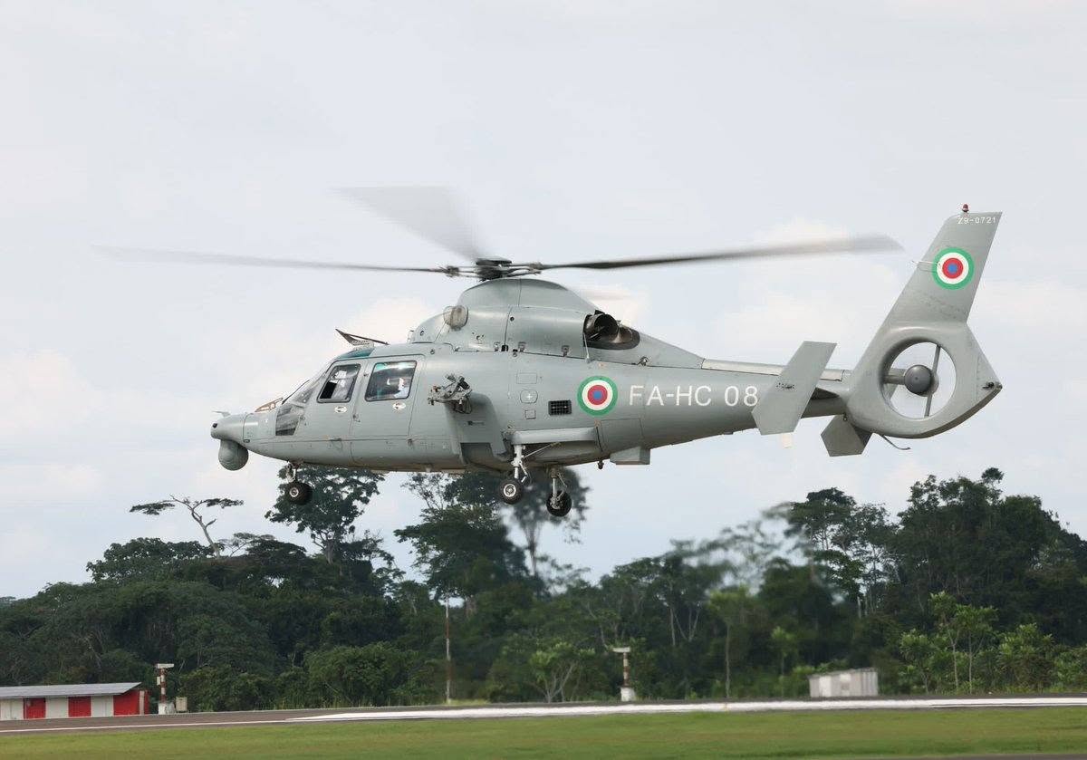 Accidente de un helicóptero militar en Guinea Ecuatorial